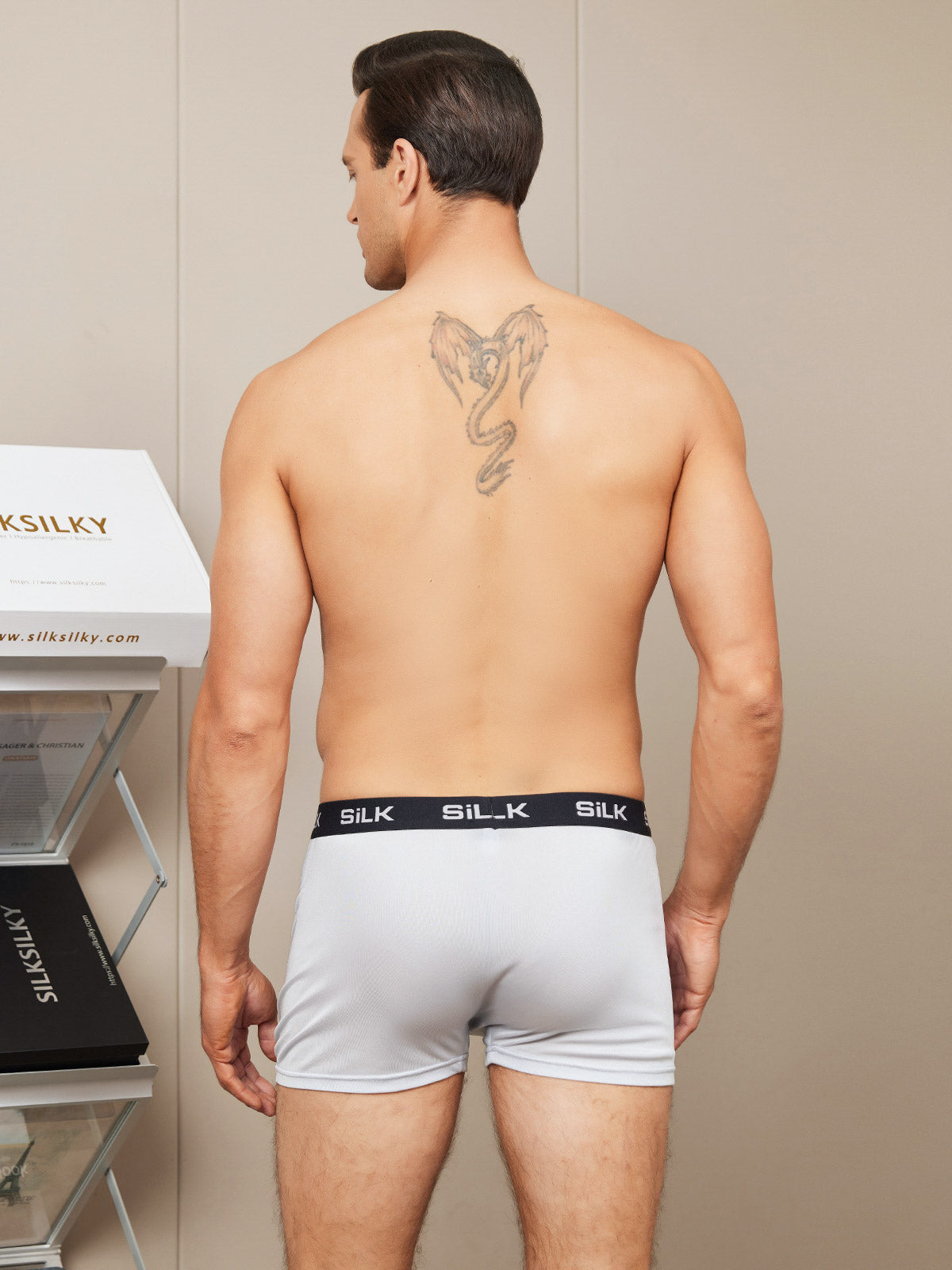 [Grå] SilkSilky-NO Mens Underwear 002