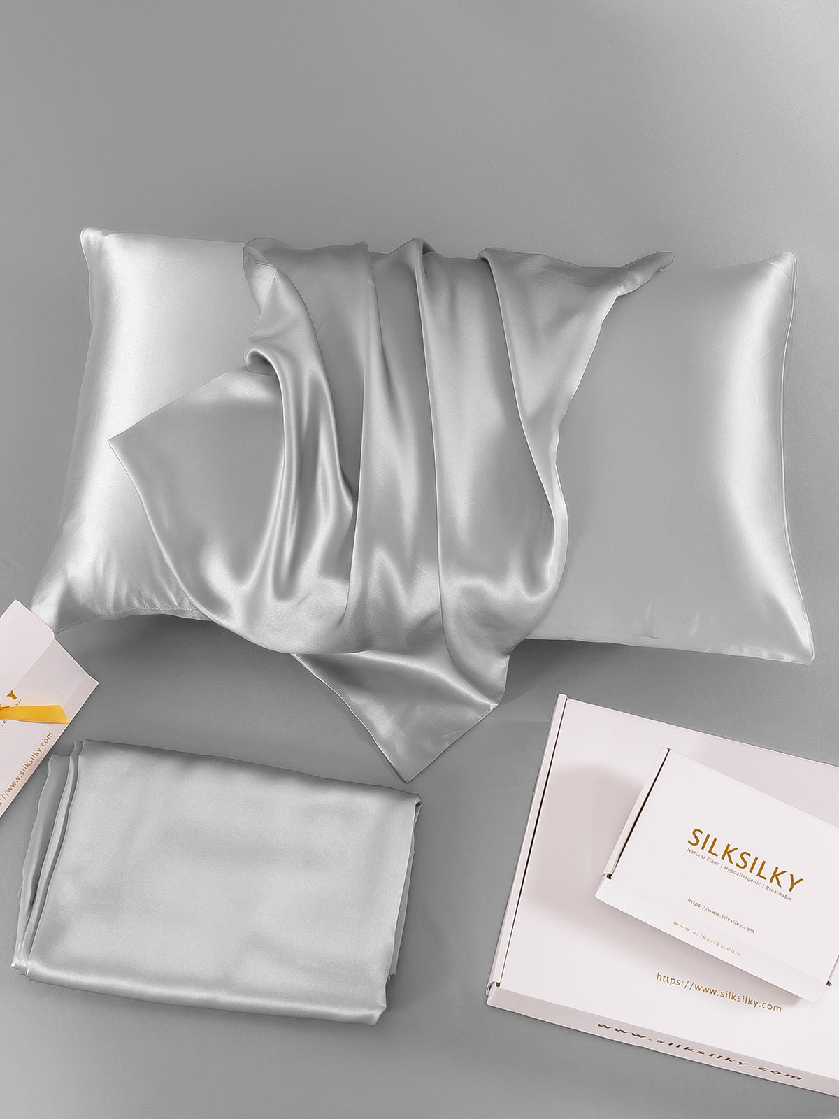 [Sølv] SilkSilky-NO 22Momme Pillowcase 006