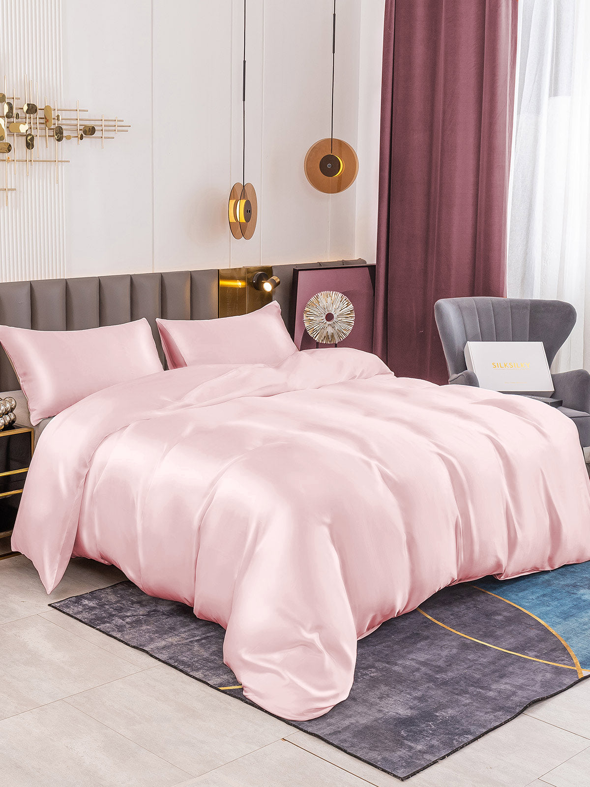 [Rosa] SilkSilky-NO 19Momme Bedding Set 001