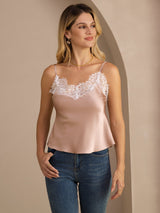 [Toscana] SilkSilky-NO V Neck Camisole Topp 001