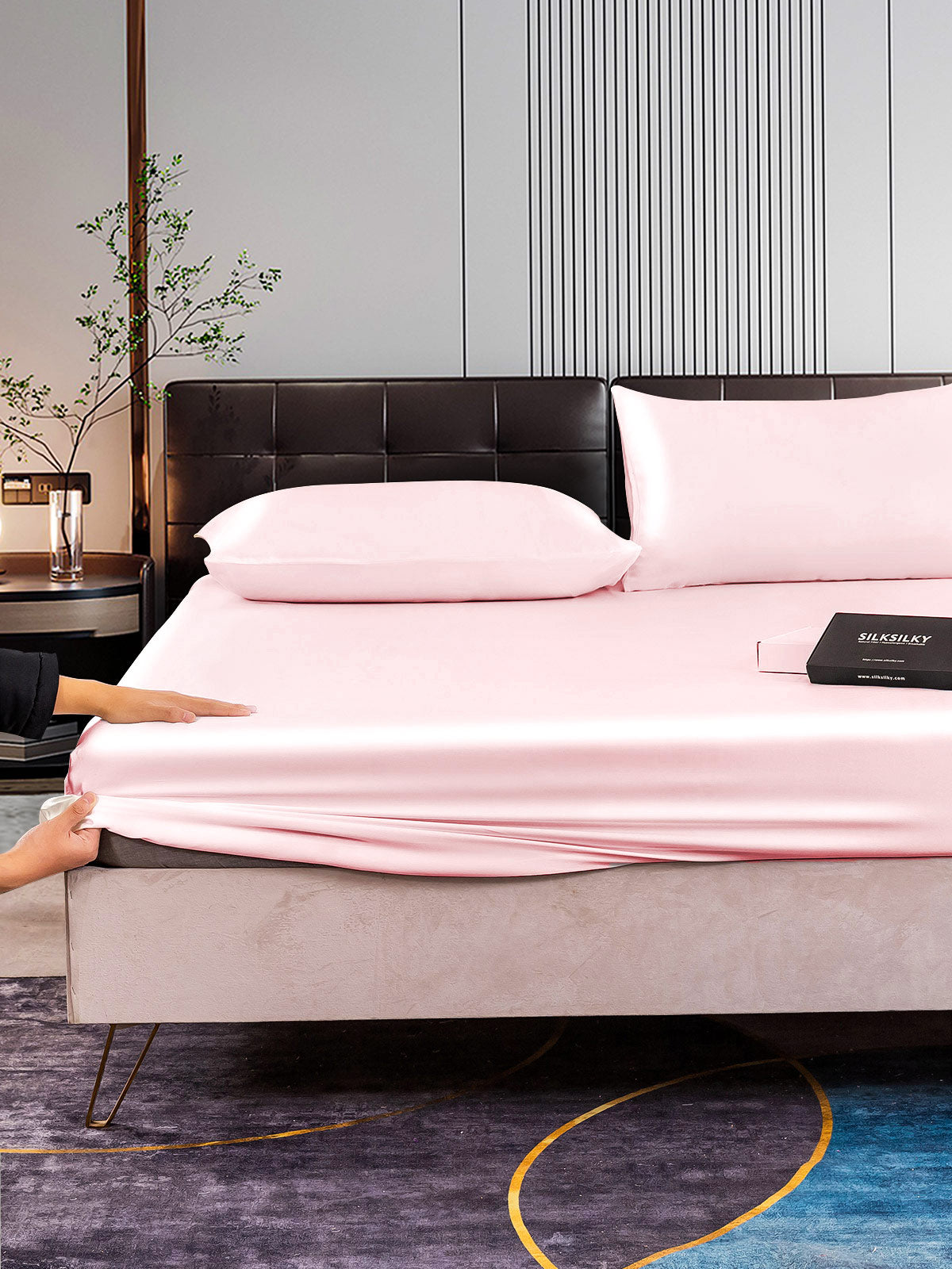 [Rosa] SilkSilky-NO 22Momme Bedding Set 006