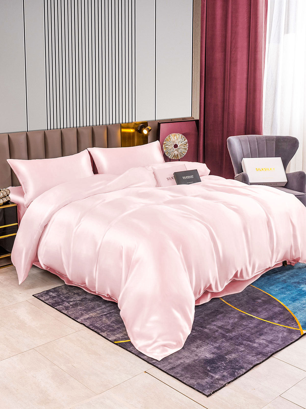 [Rosa] SilkSilky-NO 22Momme Bedding Set 002