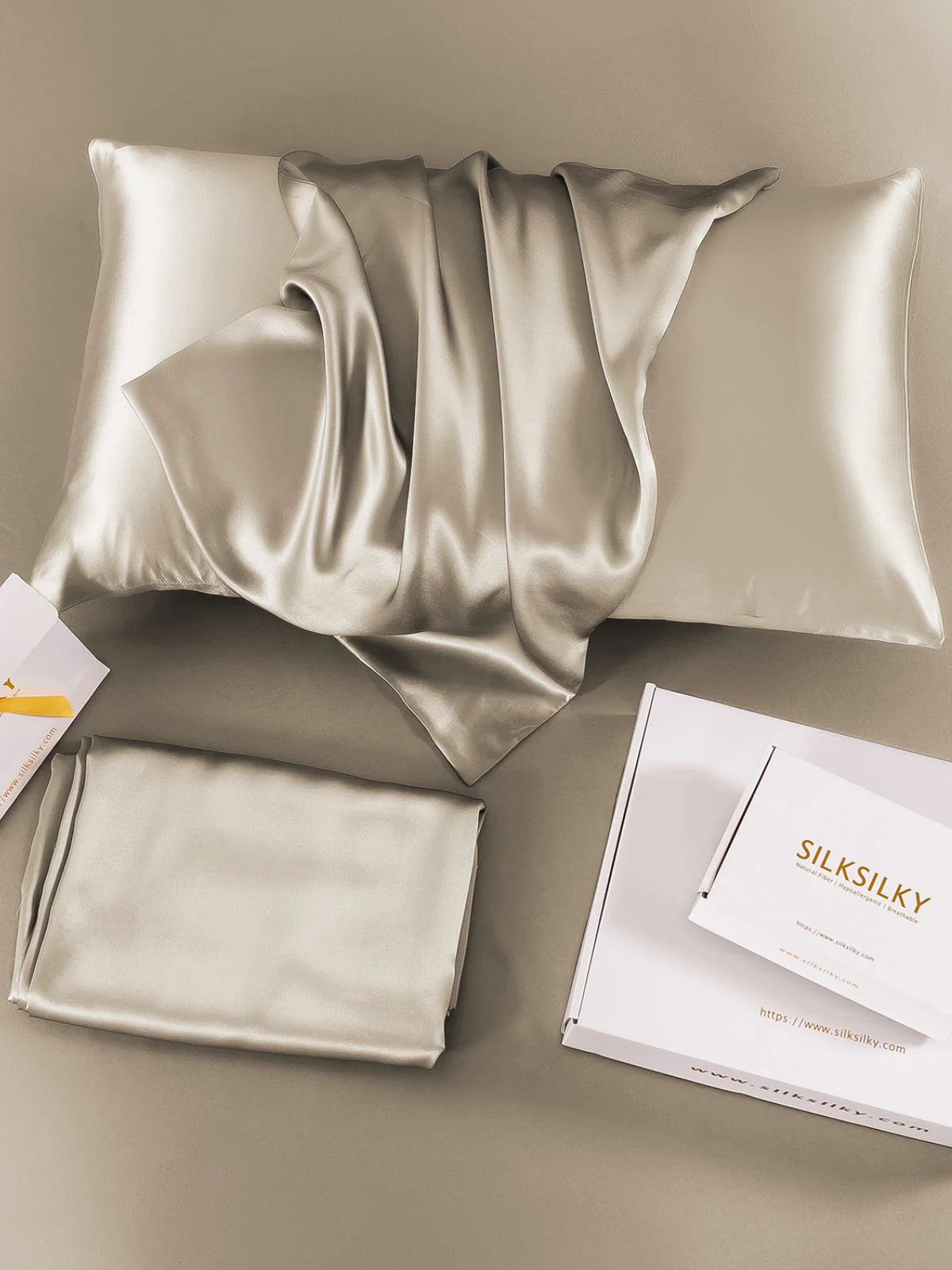 [Kaki] SilkSilky-NO 19Momme Pillowcase 004