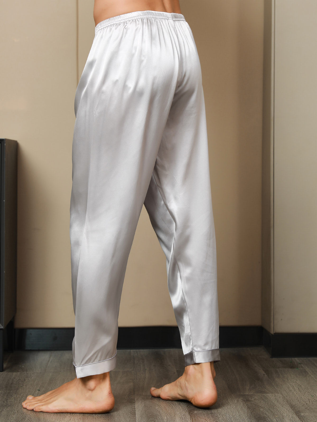 [Grå] SilkSilky-NO Mens Sleep Bottoms 006