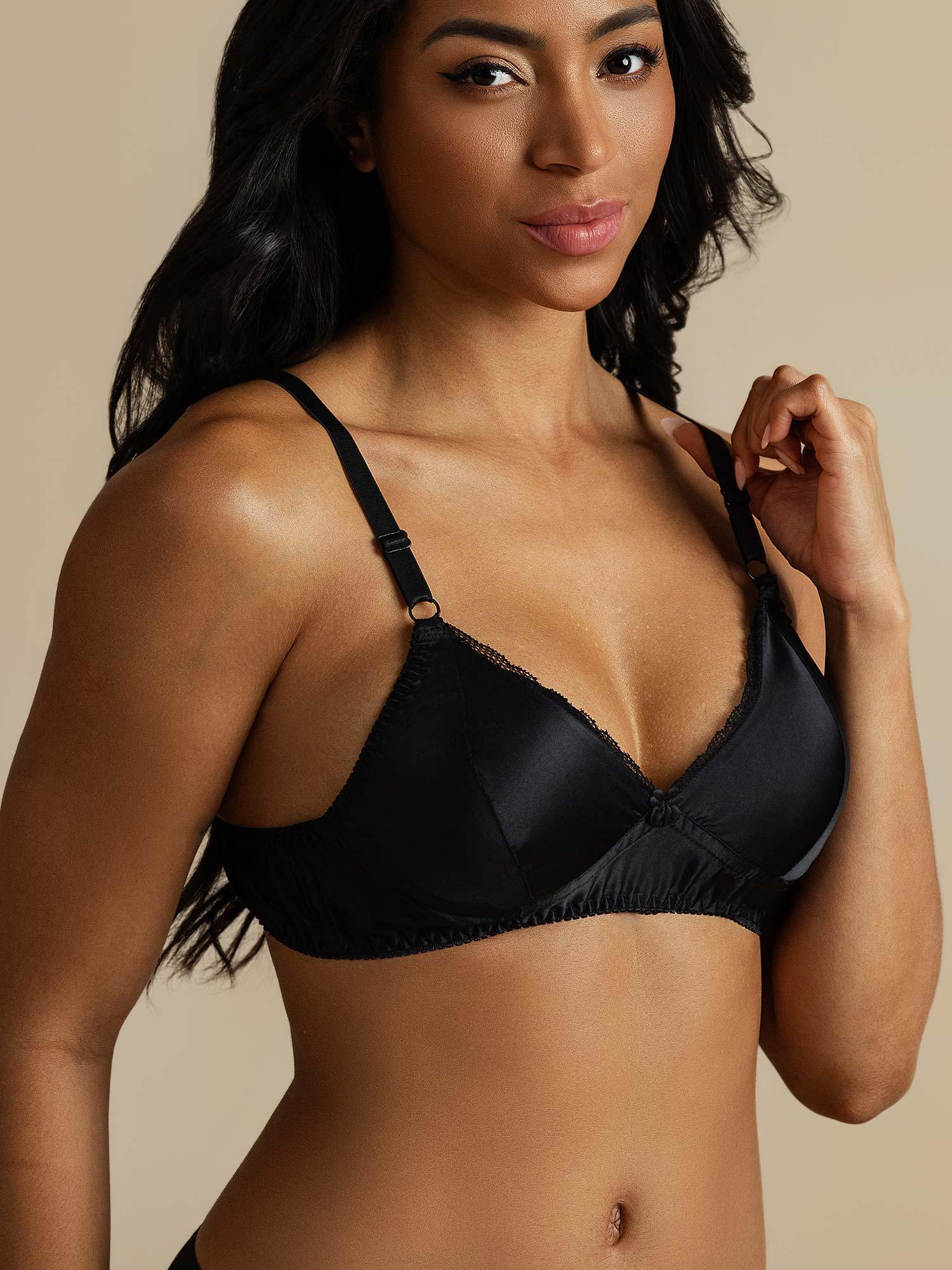 [Svart] SilkSilky-NO Silke Bra 004,