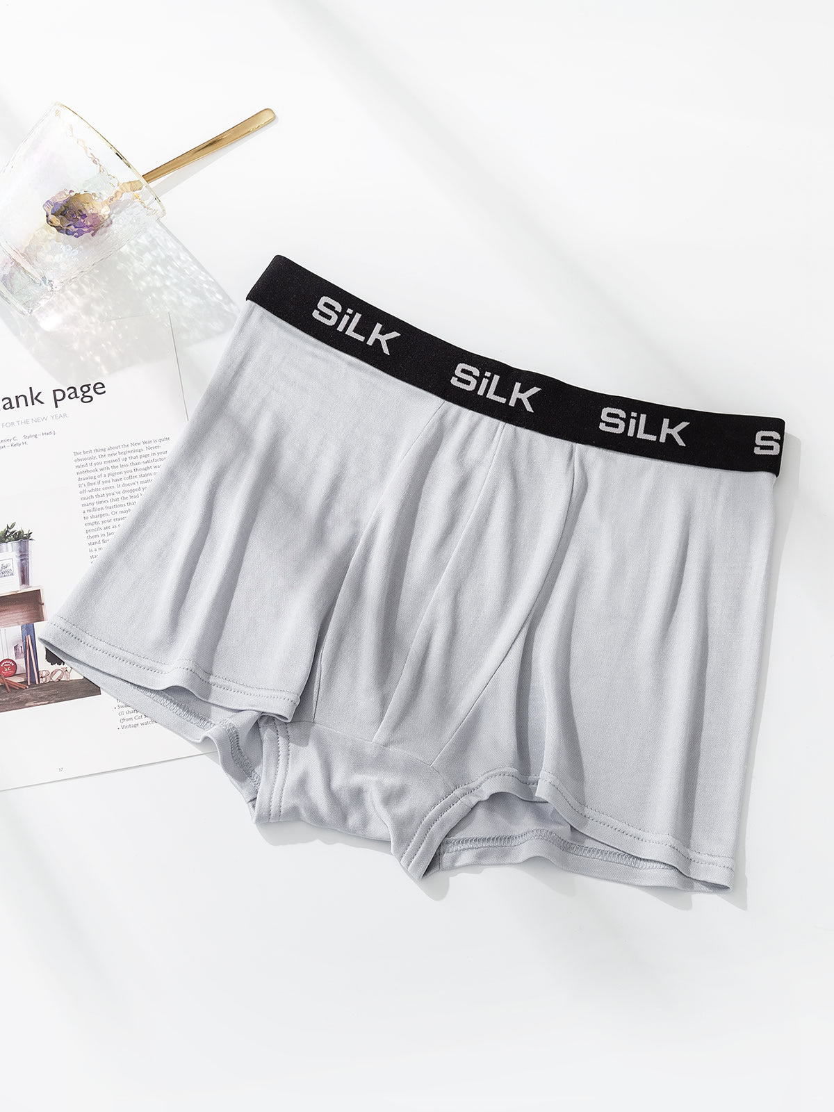 [Grå] SilkSilky-NO Mens Underwear 003