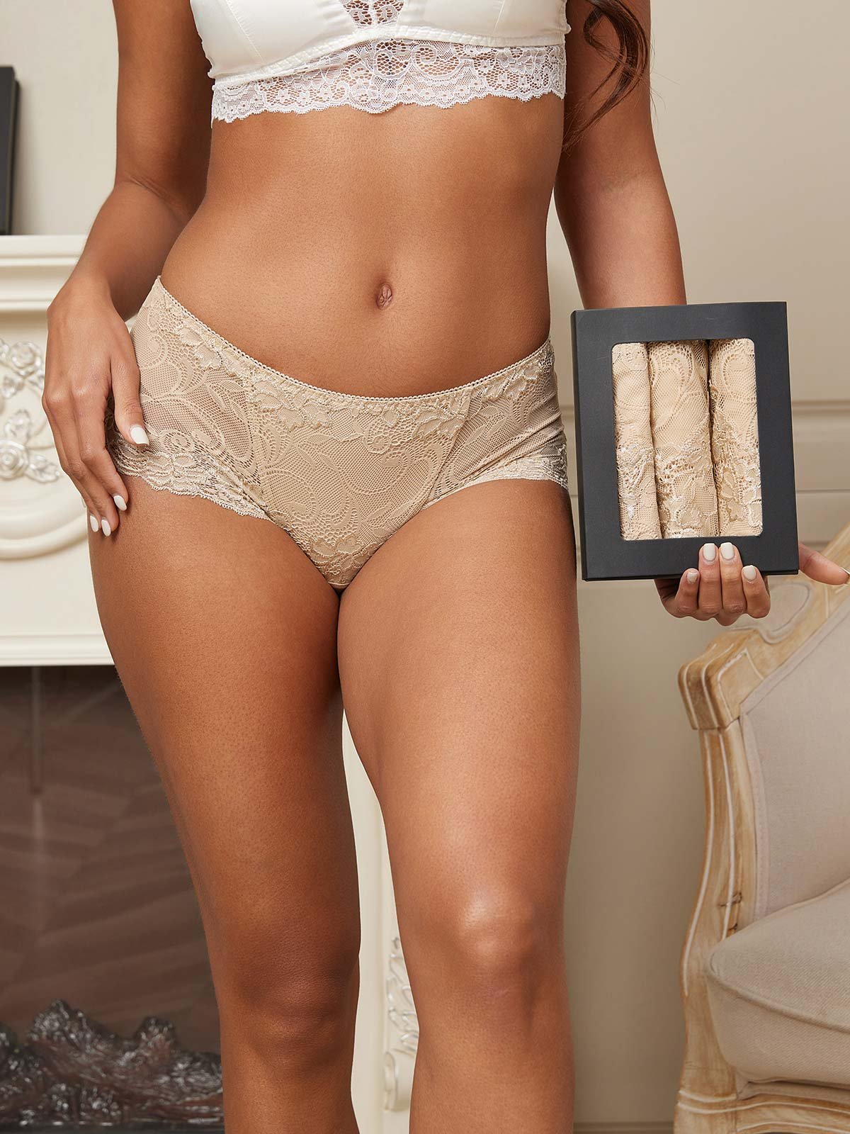 [Beige] SilkSilky-NO Panty 001,