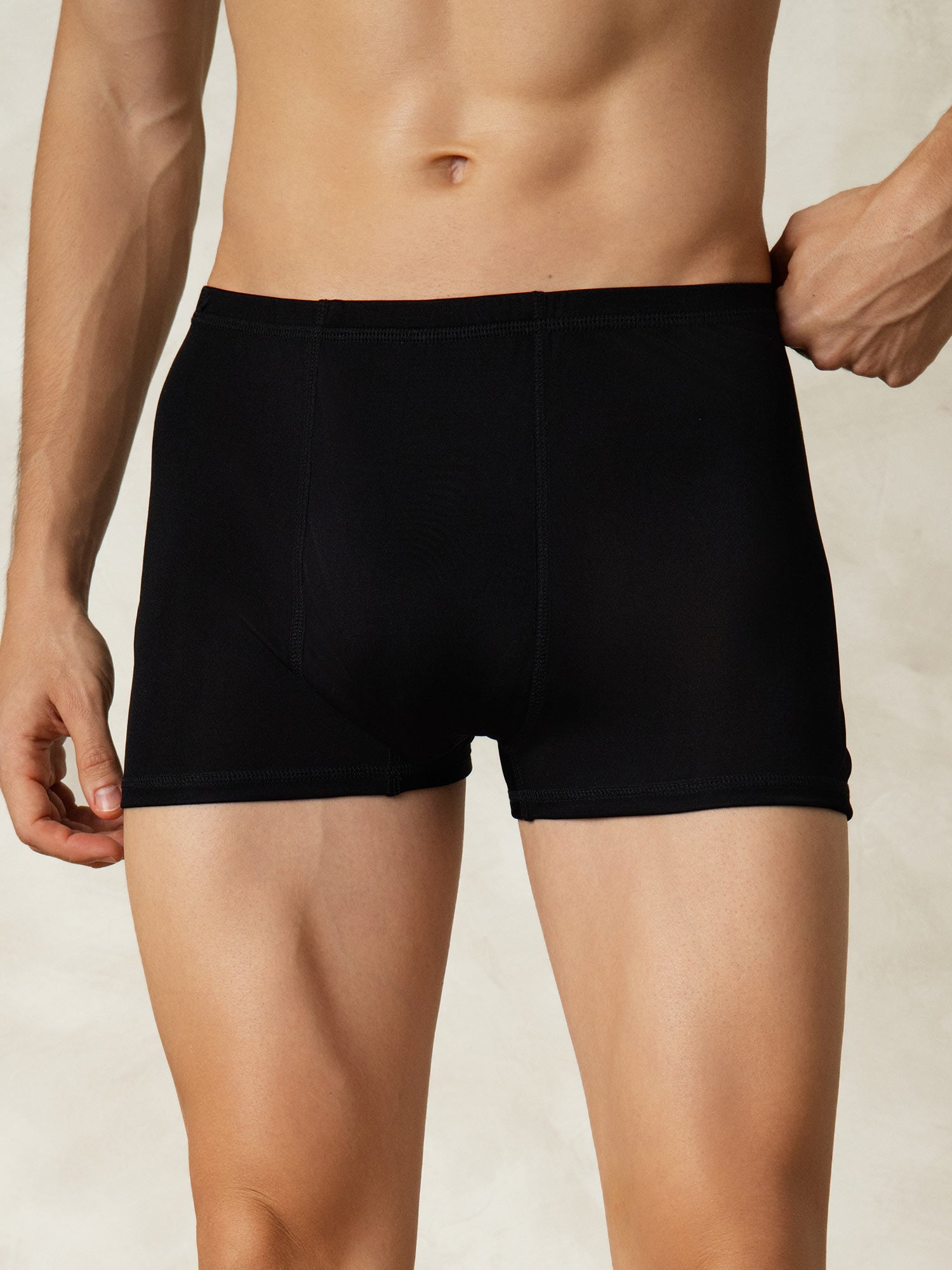 [Svart] SilkSilky-NO Mens Underwear 003