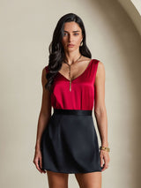 [Vin] SilkSilky-NO Sleeveless V Neck Camisole Topp 003