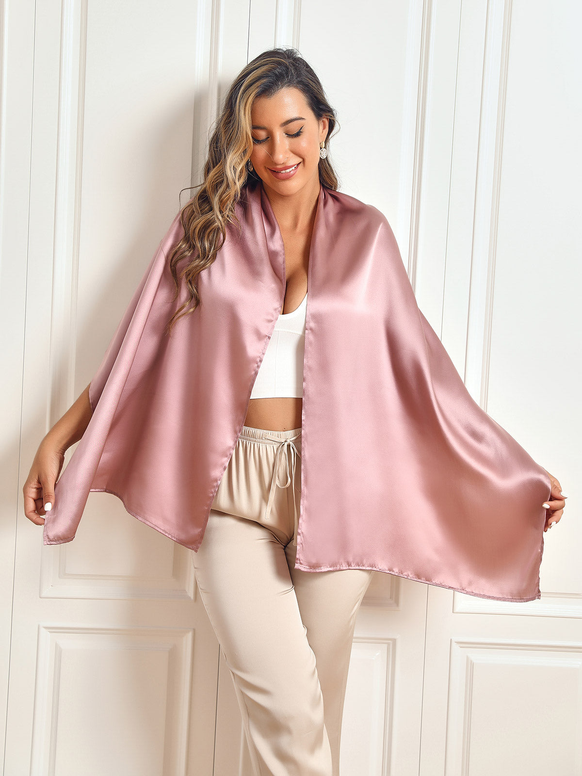 SilkSilky-NO Scarf BlekMauve 001