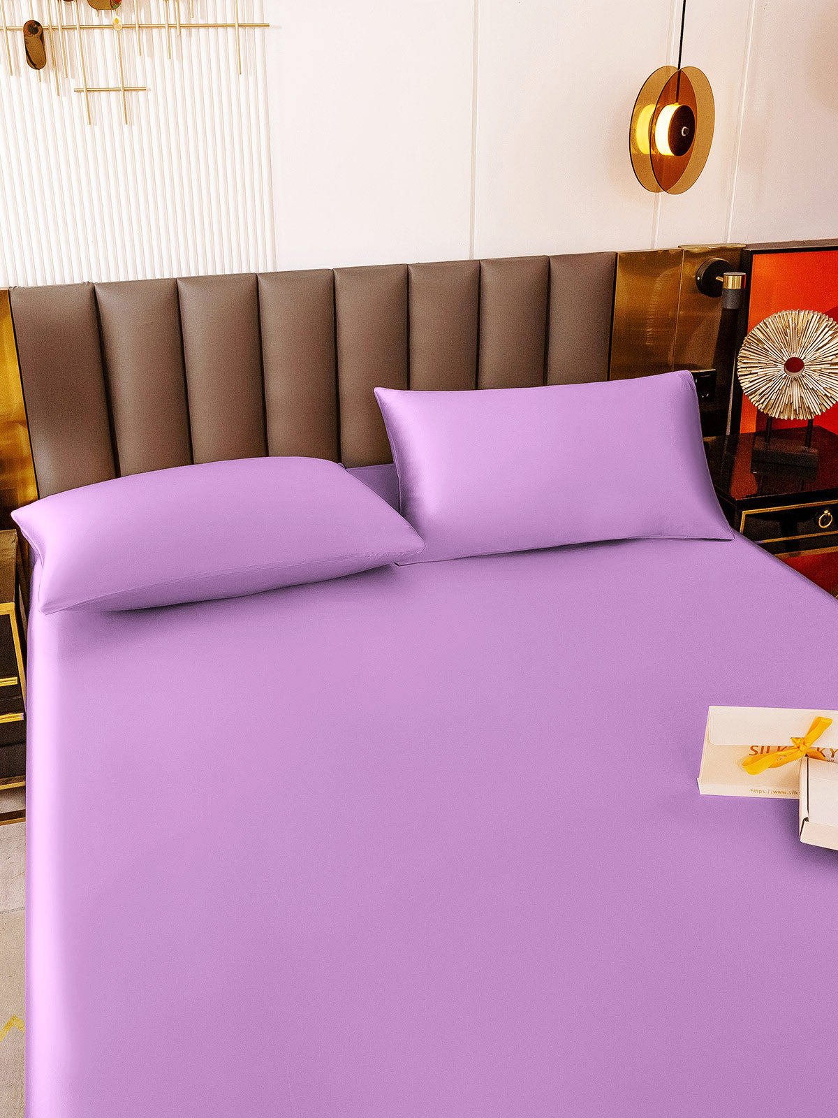 [Lavendel] SilkSilky-NO 19Momme Bedding Set 005