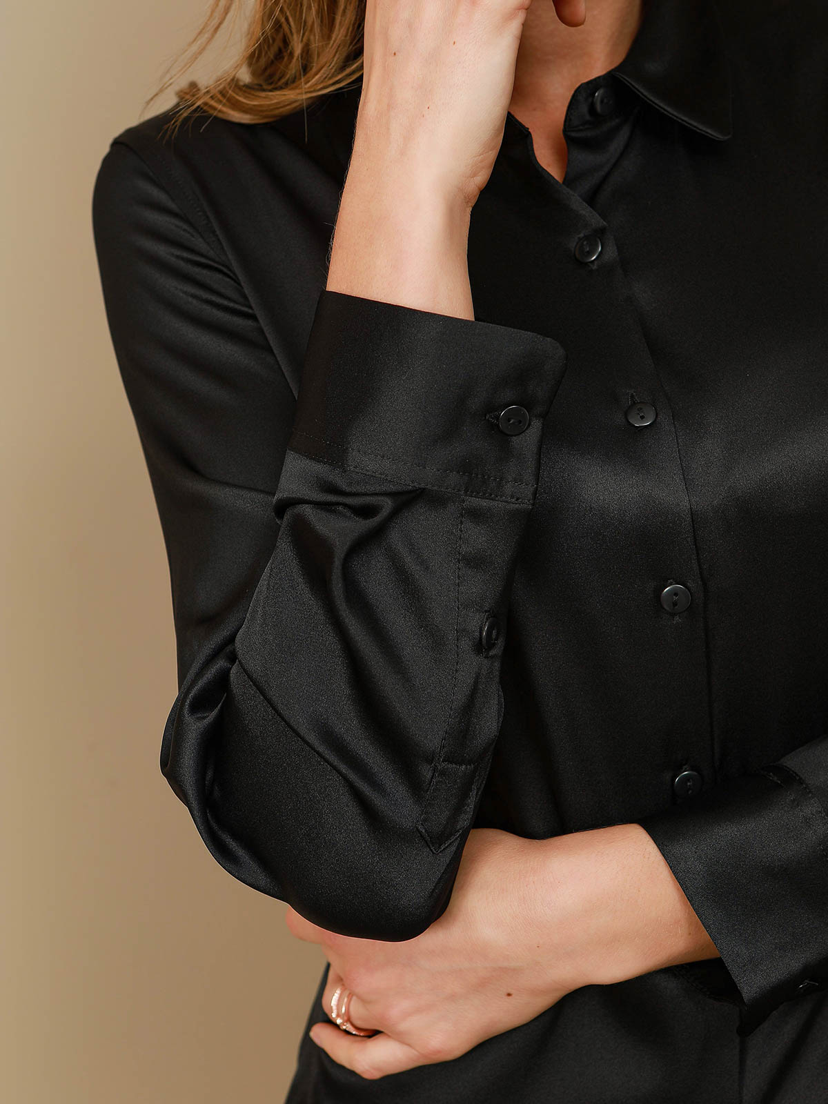 Silke Basic Military Lapel Shirt