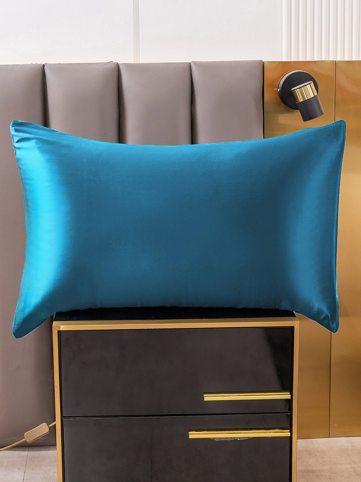 [Blågrønn] SilkSilky-NO 19Momme Pillowcase 001