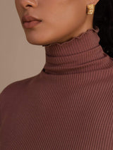 [Kameorosa] SilkSilky-NO Long Sleeve Turtle Neck T-skjorte for Kvinner 006