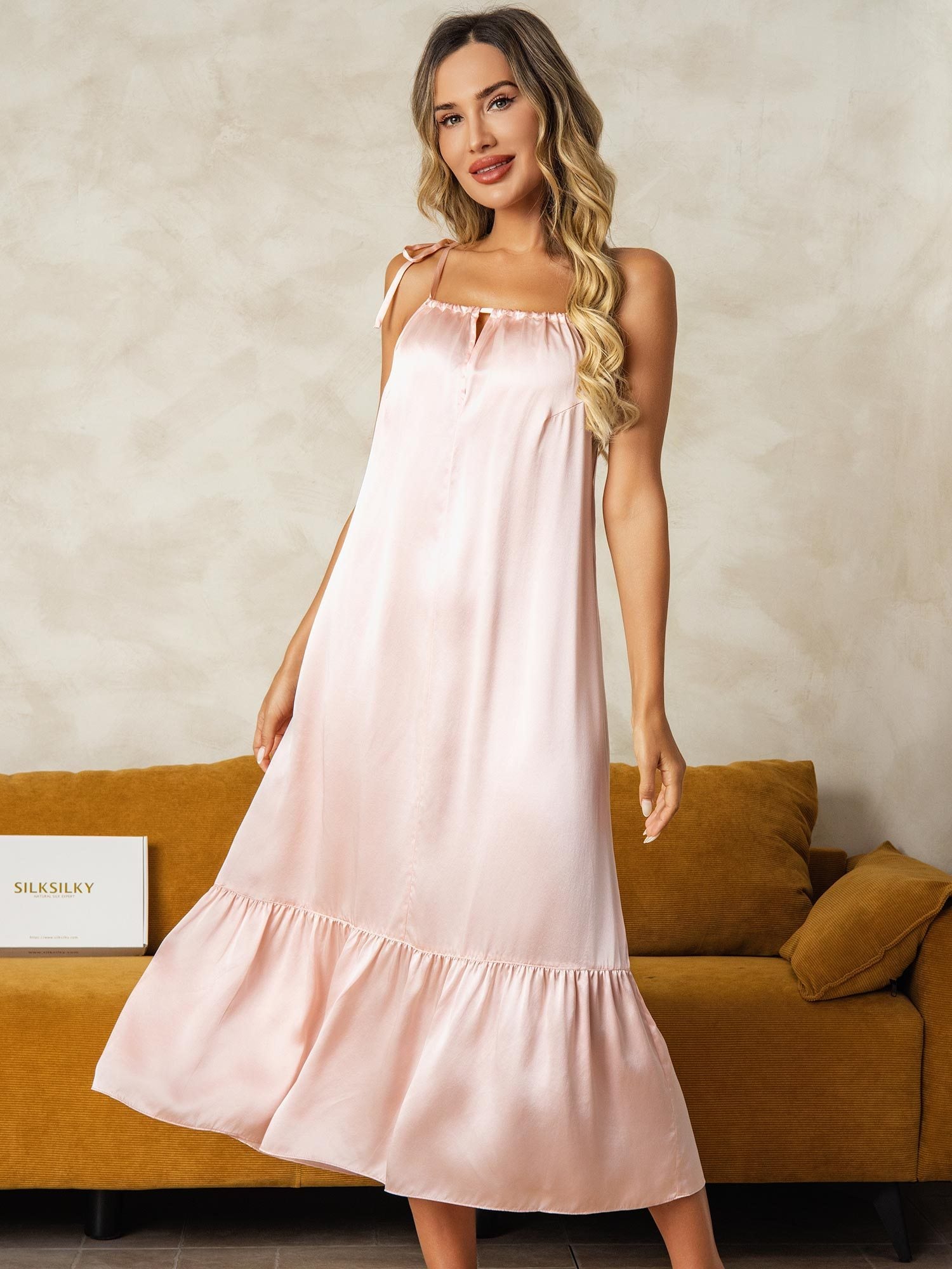 [Rosa] SilkSilky-NO Silke Nightgown 003