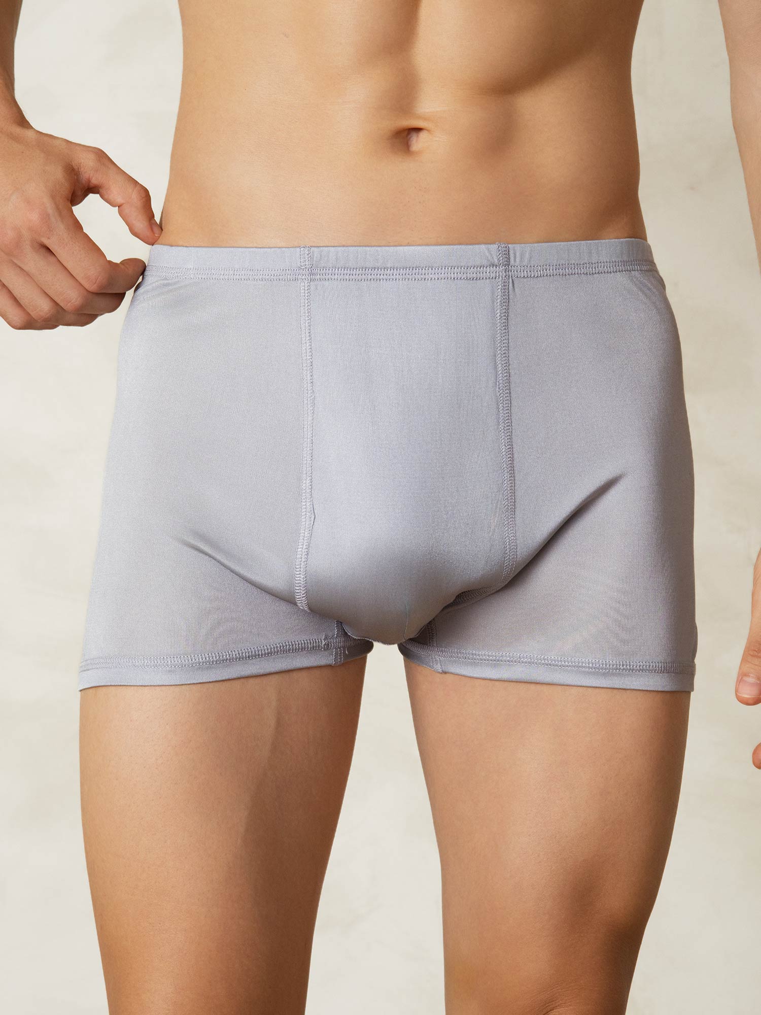 [Grå] SilkSilky-NO Mens Underwear 001