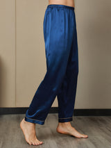 [Mørke blå] SilkSilky-NO Mens Sleep Bottoms 006,