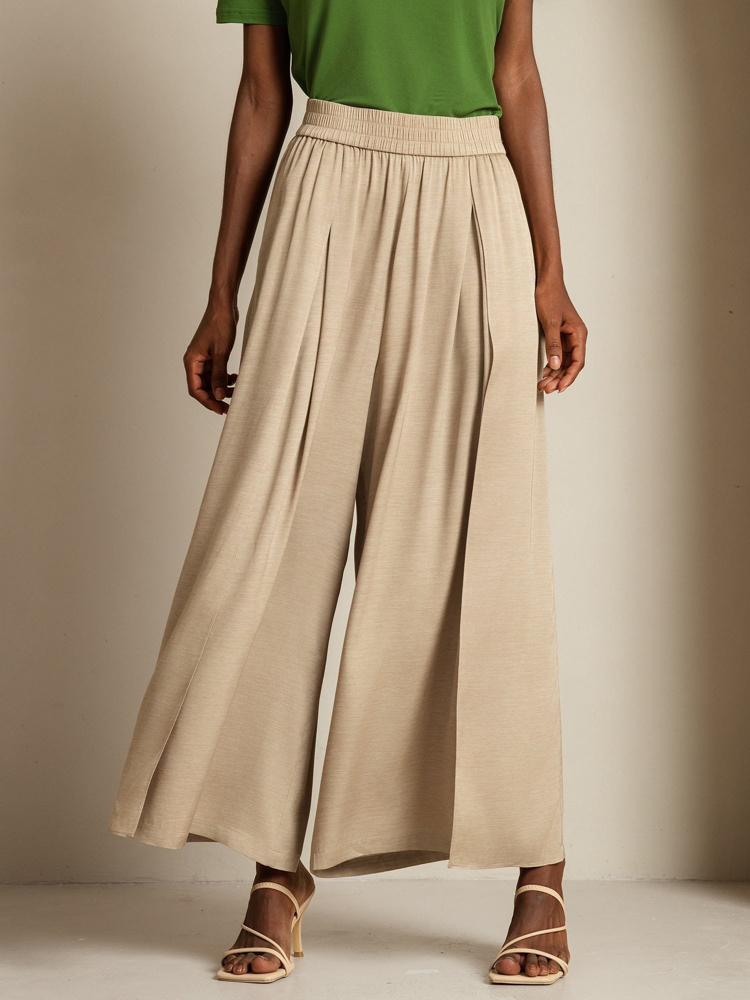 [Tan] SilkSilky-NO 19Momme Silke Womens Pants 003