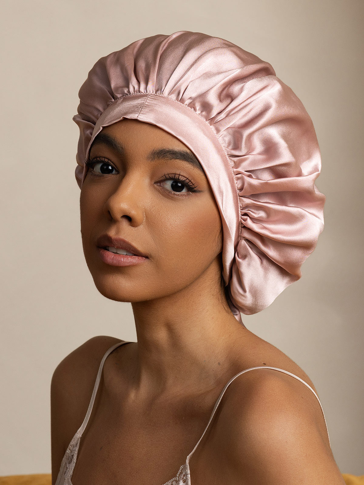 [Rosa] SilkSilky-NO Sleep Cap 003