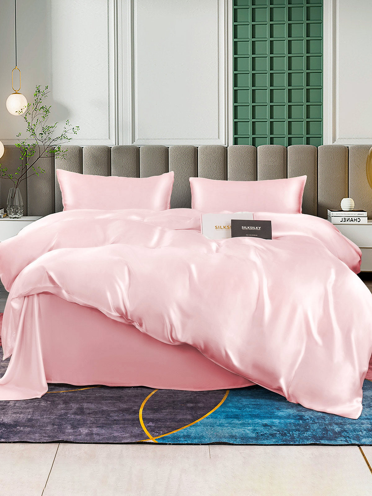 [Rosa] SilkSilky-NO 25Momme Bedding Set 001