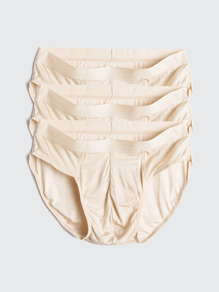 [Beige] SilkSilky-NO Mens Underwear 004