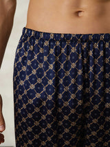 [Marine Kjede] SilkSilky-NO Men's Sleep Shorts 006