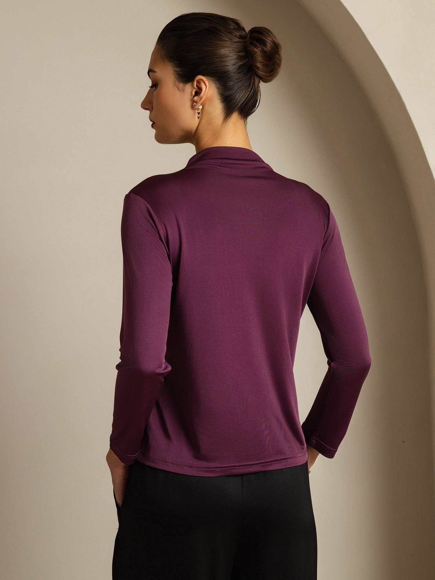 [Lilla] SilkSilky-NO Silke Womens T-Shirt 002