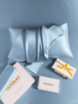 [Lyse Blå] SilkSilky-NO 19Momme Pillowcase 006