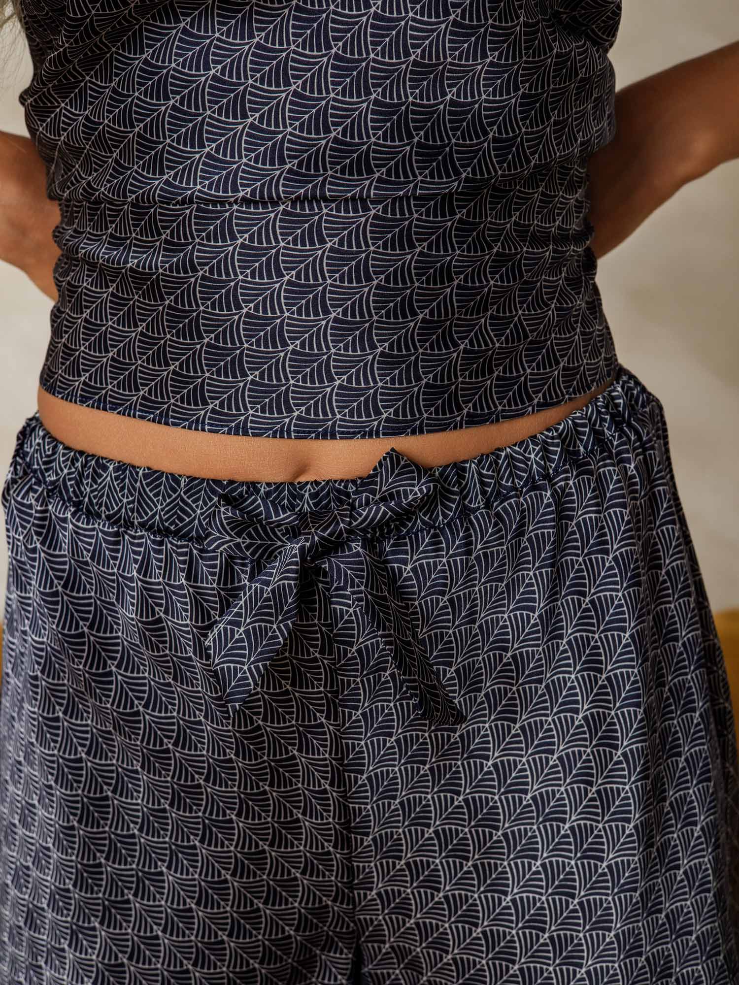 [Marine Ginkgo] SilkSilky-NO Camisole Set 006