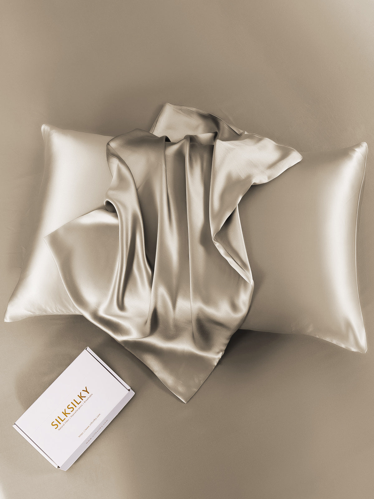 [Kaki] SilkSilky-NO 22Momme Pillowcase 004