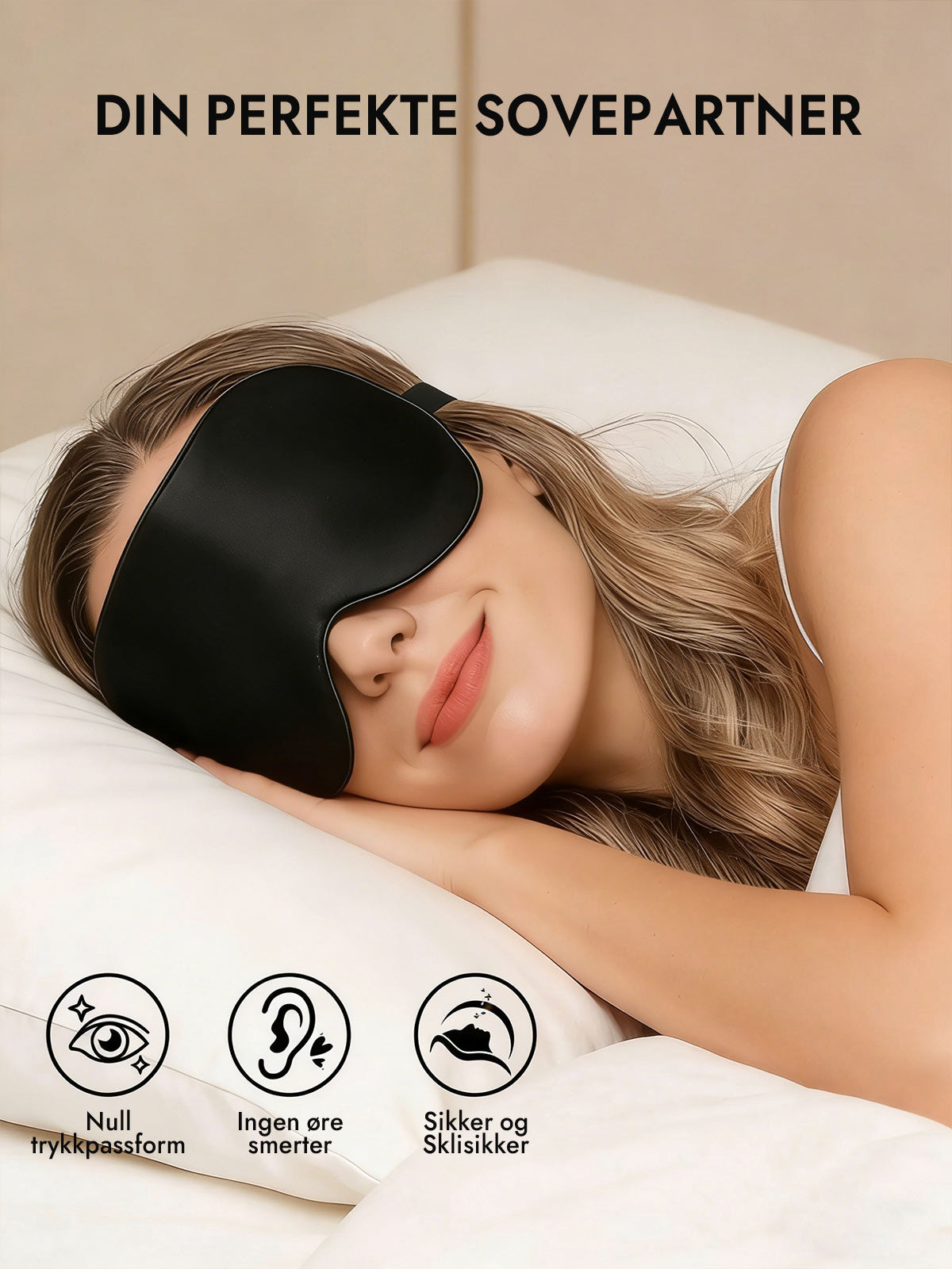 [Svart] SilkSilky-NO Øye Maske 005