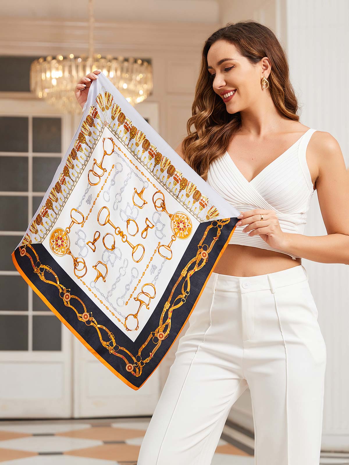 [P038] SilkSilky-NO Pure Silk Scarf 003