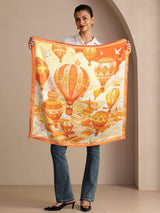 [Gul Ballong] SilkSilky-NO Scarf 005