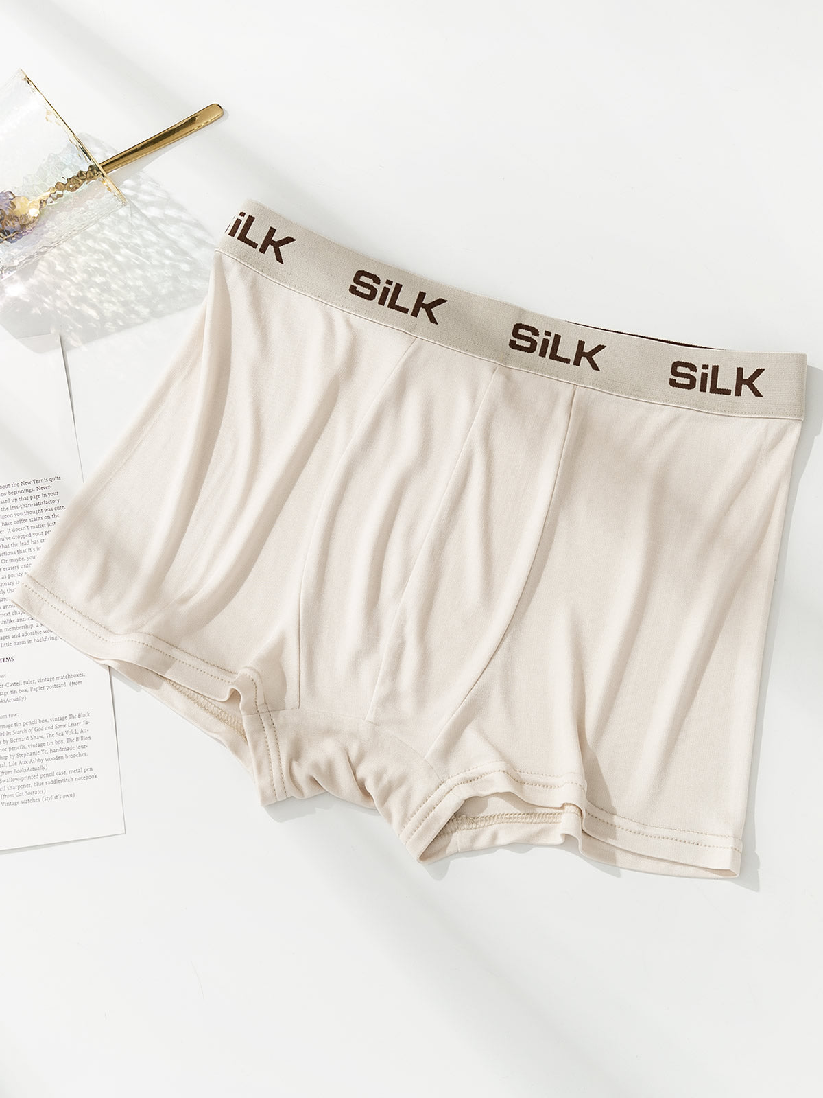 [Beige] SilkSilky-NO Mens Underwear 004