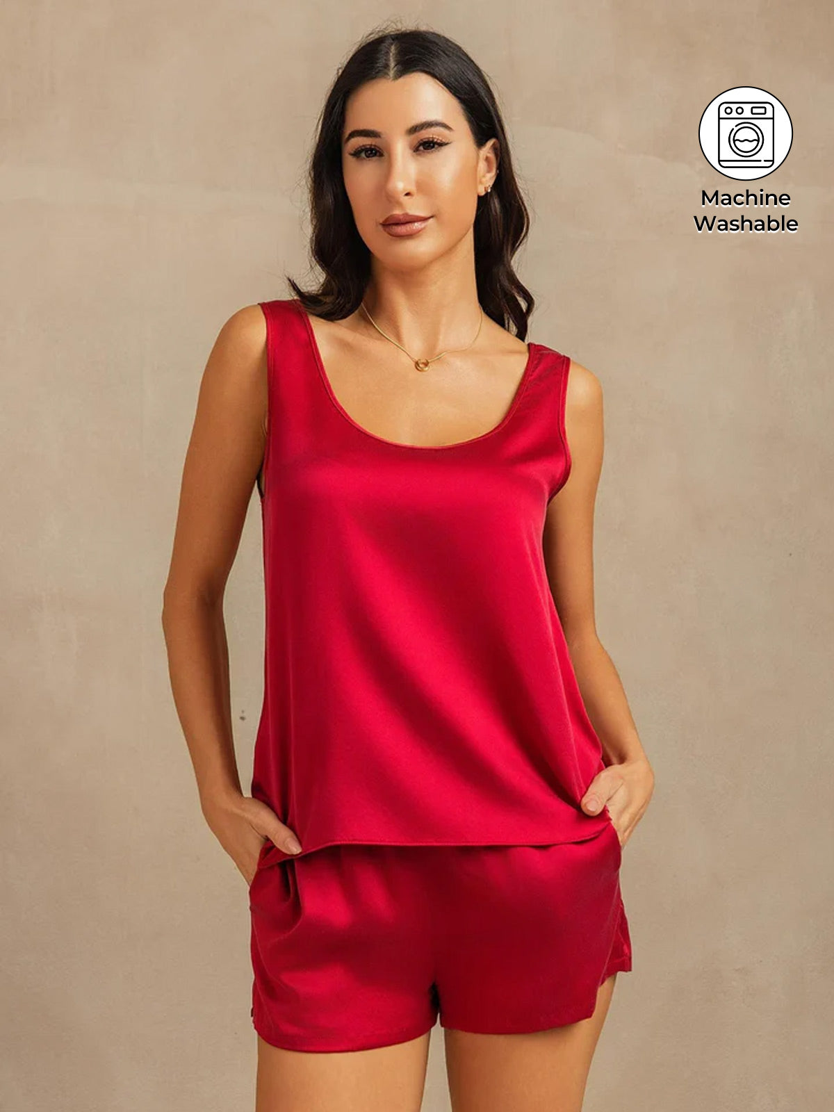 [Vin] SilkSilky-NO 19Momme Silke Womens Pajamas 001