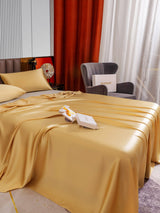 [Champagne] SilkSilky-NO 22Momme Sengesett 005