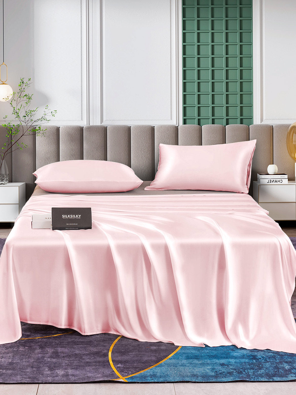 [Rosa] SilkSilky-NO 25Momme Bedding Set 001