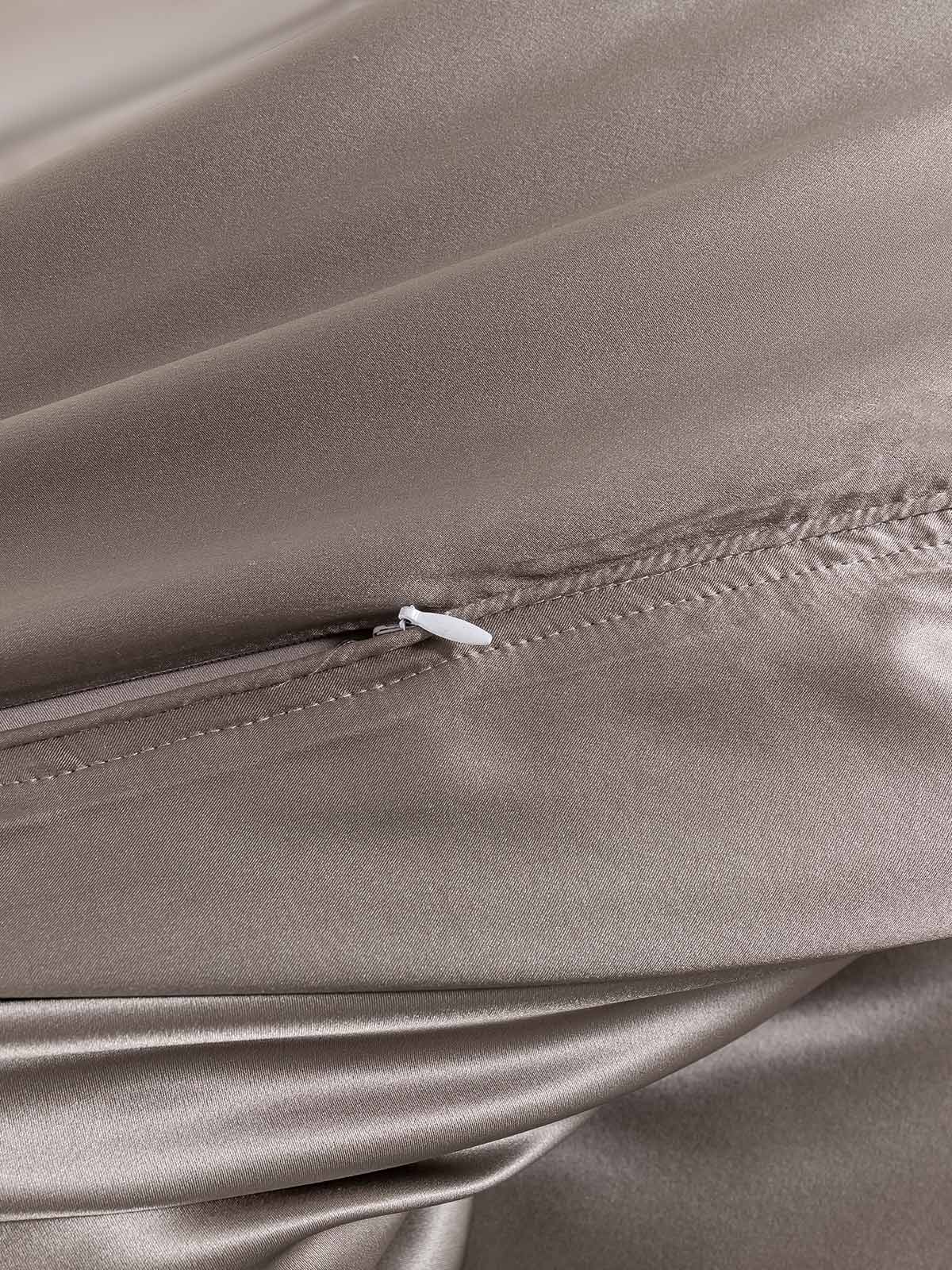 [Grå] SilkSilky-NO 19Momme Bedding Set 006