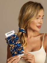 [Navy Drage] SilkSilky-NO Scrunchie 003