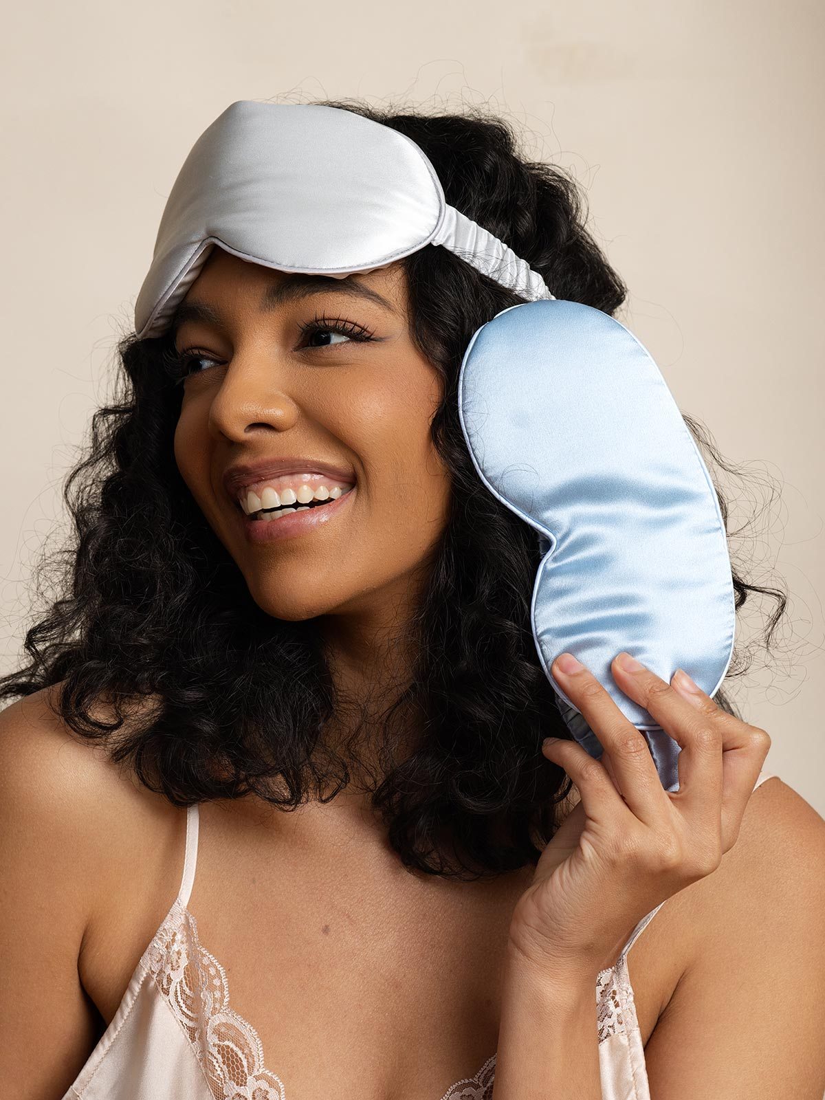 [Lyse Blå] SilkSilky-NO Eye Mask 005