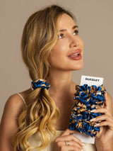 [Navy Drage] SilkSilky-NO Scrunchie 005
