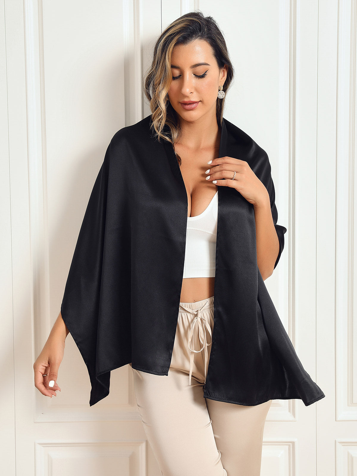 SilkSilky-NO Scarf Svart 002