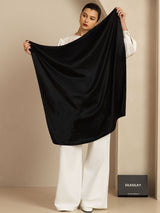 [Svart] SilkSilky-NO Skjerf 004