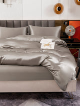 [Grå] SilkSilky-NO 19Momme Bedding Set 006