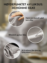 [Grå] SilkSilky-NO 30Momme Putetrekk 002