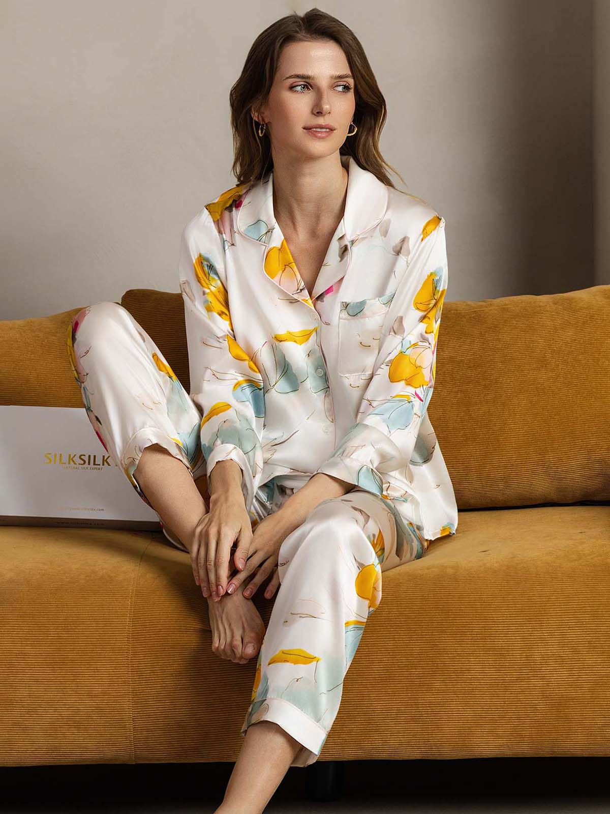 [Orkidéblekk] SilkSilky-NO Womens Pajamas 004