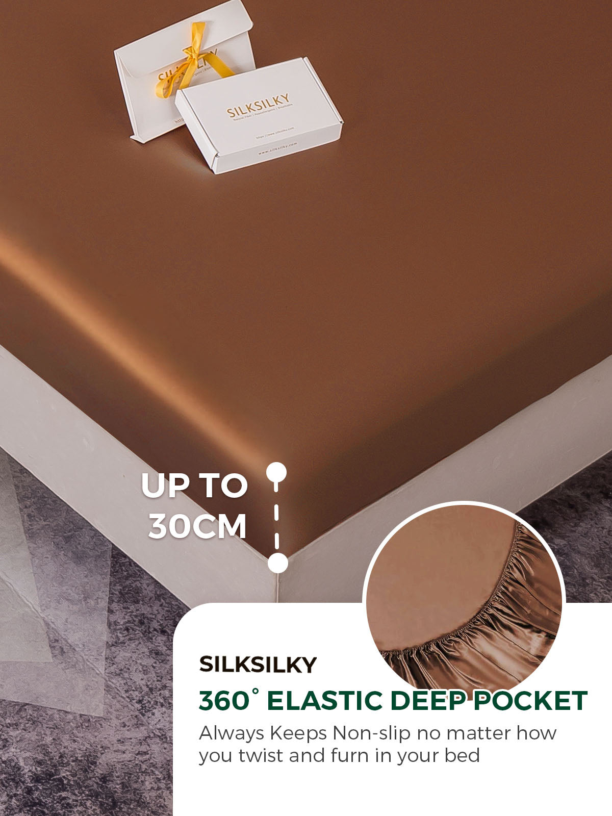 [Kaffe] SilkSilky-NO 19Momme Pure Silk Bedding Set 004