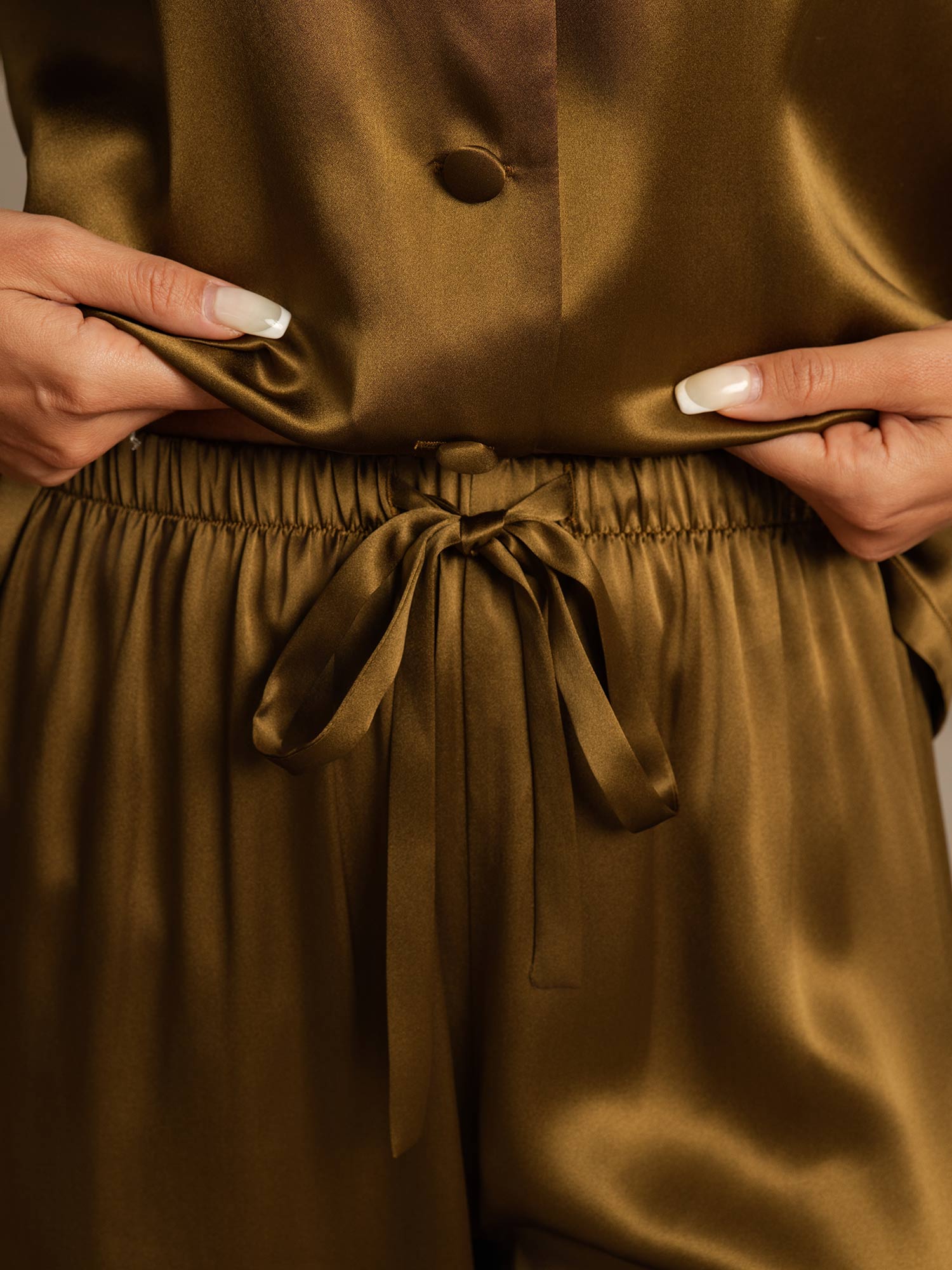 [Brun] SilkSilky-NO Pyjamas for Kvinner 007