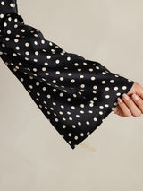 [Prikkete] SilkSilky-NO 19Momme Silke Bell Sleeve Blouse 006