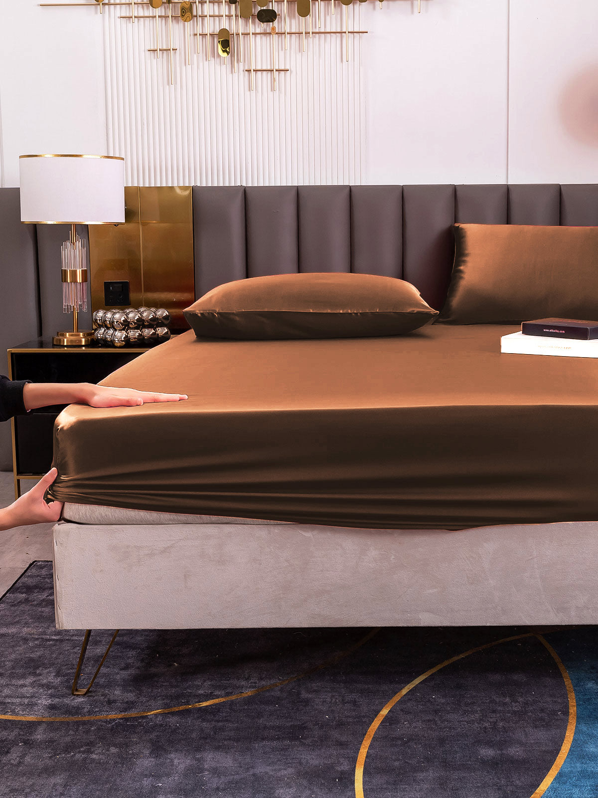 [Kaffe] SilkSilky-NO 19Momme Bedding Set 006
